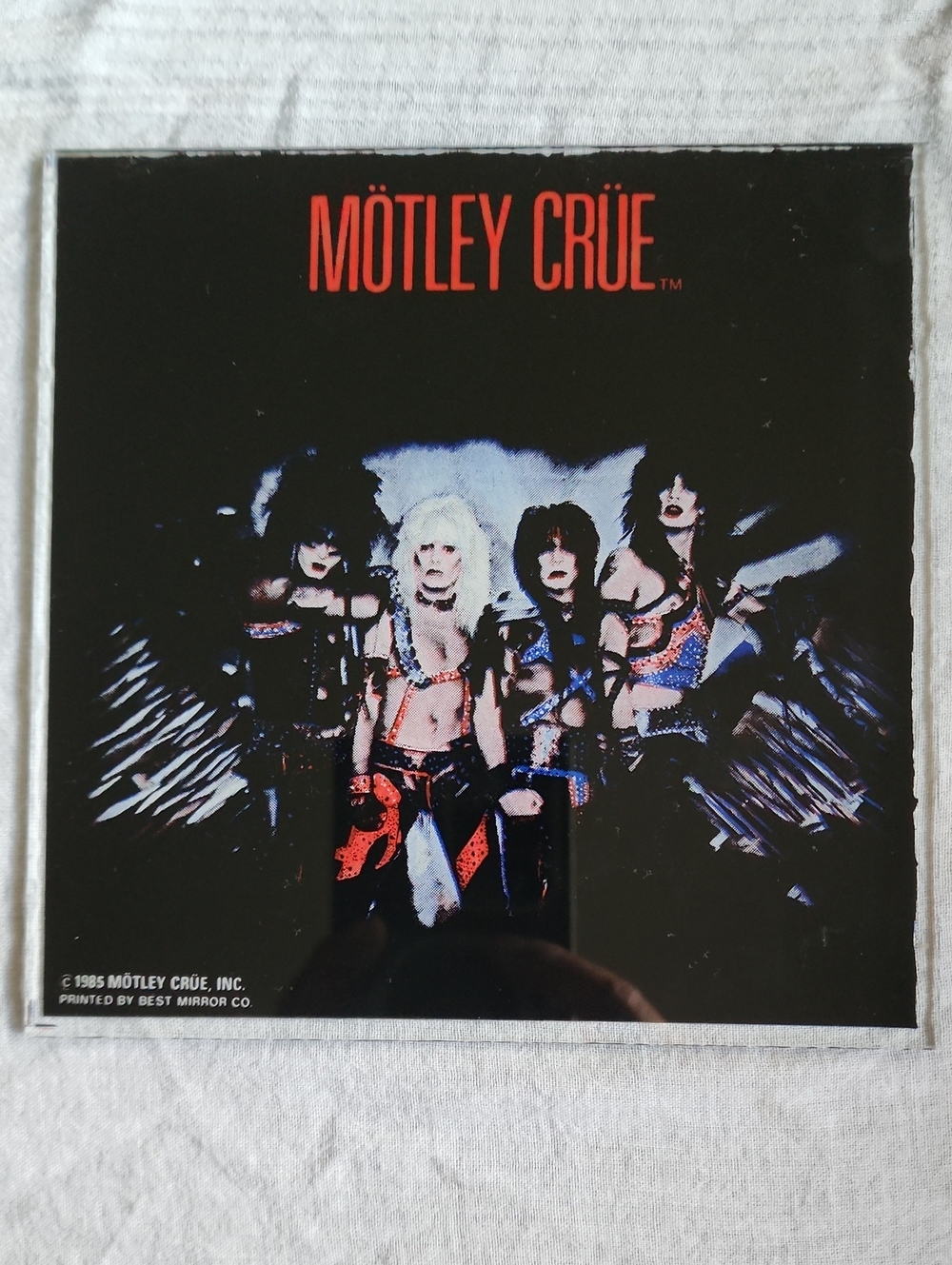 1985 Mötley Crüe Shout at the Devil Carnival Prize Mirror